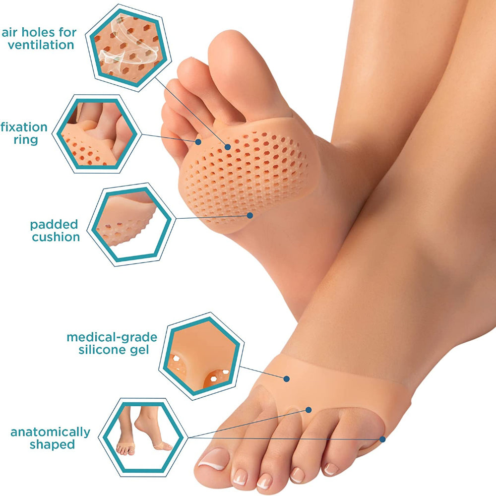 2pcs Silicone Metatarsal Pads