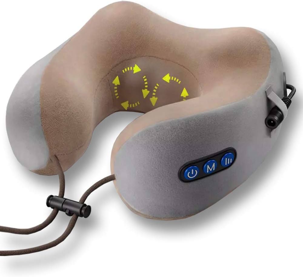 Rechargeable U-shape Electric Neck Pillow Massager